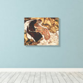 Tod und Maiden von Egon Schiele Leinwanddruck (Insitu (Holzboden))