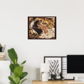 Tod und Maiden von Egon Schiele Poster (Heimbüro)
