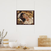 Tod und Maiden von Egon Schiele Poster (Küche)