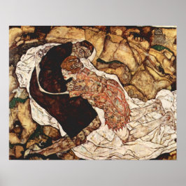 Tod und Maiden von Egon Schiele Poster