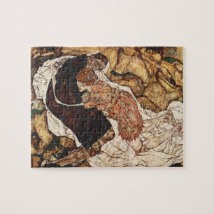 Tod und Maiden von Egon Schiele Puzzle