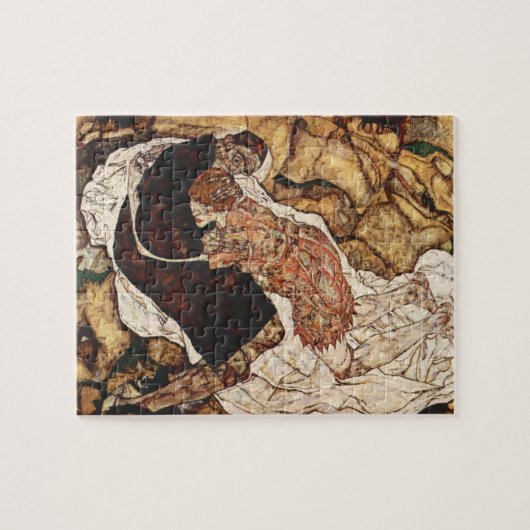 Tod und Maiden von Egon Schiele Puzzle (Horizontal)