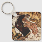 Tod und Maiden von Egon Schiele Schlüsselanhänger (Vorderseite)