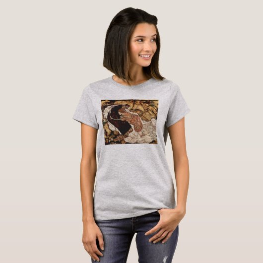 Tod und Maiden von Egon Schiele T-Shirt (Vorne ganz)