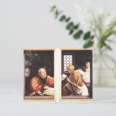 Tod und Miser von Jan Provoost Postkarte (Stehend Vorderseite)