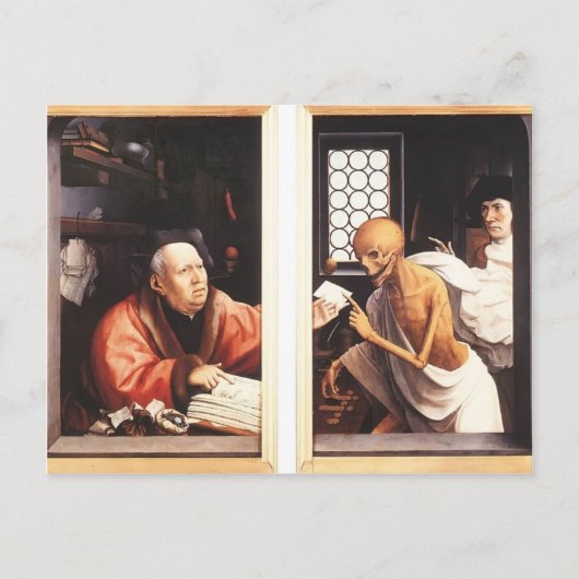 Tod und Miser von Jan Provoost Postkarte (Vorderseite)