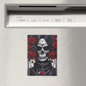 Tod und Rose Magnet (In Situ (Geschirrspüler))