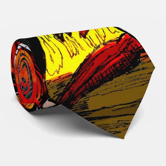 Tod und Schleifen Krawatte (Gerollt)