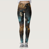 Tod und Sonnenblumen Leggings (Vorderseite)