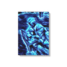 Tod und Steuern Akrylbürste auf Leinwand