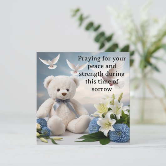 Tod und Sympathieausweis Feiertagskarte (Stehend Vorderseite)