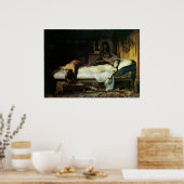 Tod von Cleopatra, 1874 Jean-Andre Rixens Poster (Küche)