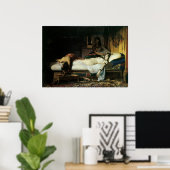 Tod von Cleopatra, 1874 Jean-Andre Rixens Poster (Heimbüro)