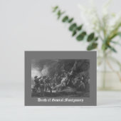 Tod von General Montgomery Postkarte (Stehend Vorderseite)