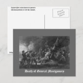 Tod von General Montgomery Postkarte (Vorne/Hinten)