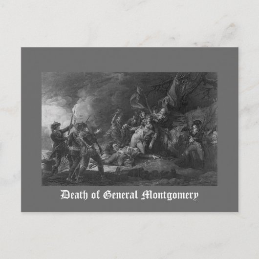 Tod von General Montgomery Postkarte (Vorderseite)