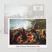 Tod von General Wolfe durch Benjamin West Postkarte (Vorne/Hinten)