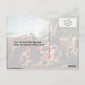 Tod von General Wolfe durch Benjamin West Postkarte (Rückseite)