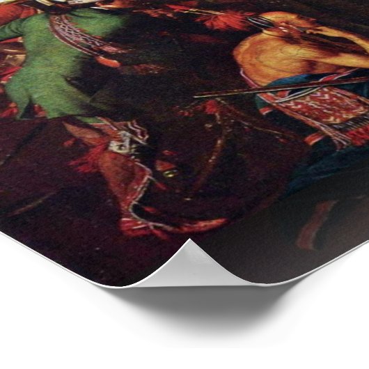 Tod von General Wolfe durch den Westen, Benjamin Poster (Ecke)