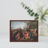 Tod von General Wolfe durch den Westen, Benjamin Postkarte (Stehend Vorderseite)