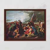 Tod von General Wolfe durch den Westen, Benjamin Postkarte (Vorderseite)