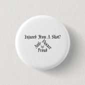 Tod von Impfstoffen mit kleinem Knopf Button (Vorderseite)