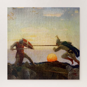 „Tod von König Artus und Sir Mordred“ von NC Wyeth Puzzle