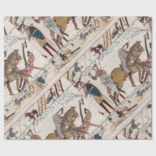 Tod von König Harold (Bayeux Tapestry) Geschenkpapier (Flach)