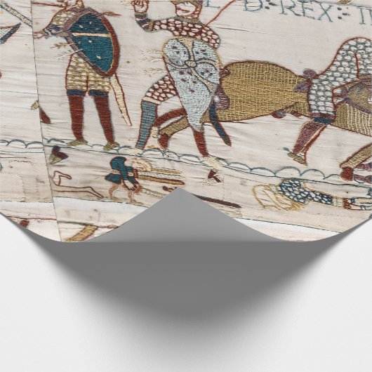 Tod von König Harold (Bayeux Tapestry) Geschenkpapier (Ecke)