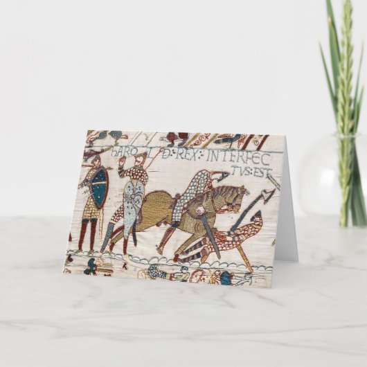 Tod von König Harold (Bayeux-Tapestry) Karte (Vorderseite)