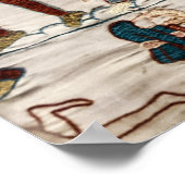 Tod von König Harold (Bayeux Tapestry) Poster (Ecke)