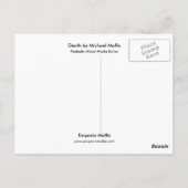 Tod von Michael Moffa Postkarte (Rückseite)