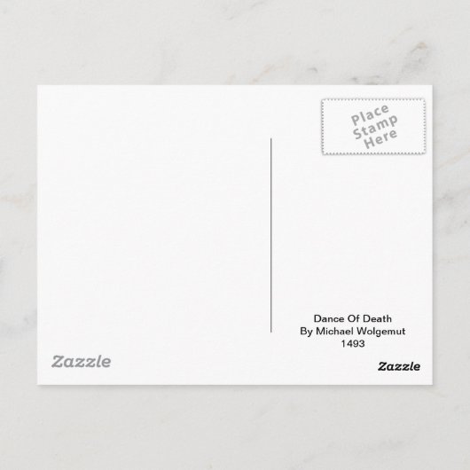 Tod von Michael Wolgemut 1493 Postkarte (Rückseite)