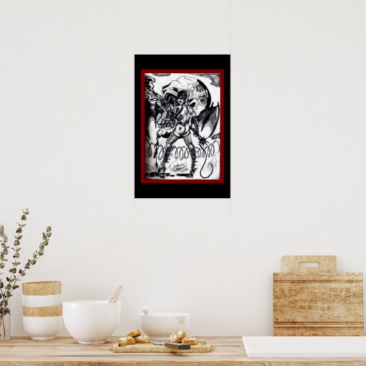 Tod von oben poster (Küche)