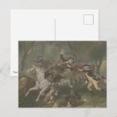 Tod von Patrick Ferguson am King's Mountain Postkarte (Vorne/Hinten)