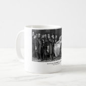Tod von Präsidenten Lincoln Kaffeetasse (Vorderseite Links)