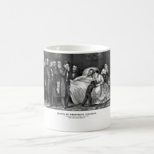 Tod von Präsidenten Lincoln Kaffeetasse (Mittel)