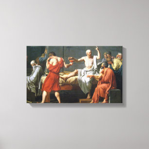 Tod von SOCRATES durch J.L. David - auf Leinwand ~