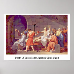 Tod von SOCRATES durch Jacques-Louis David Poster