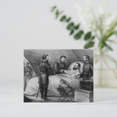 Tod von Stonewall Jackson Postkarte (Stehend Vorderseite)