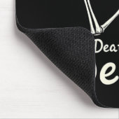 Tod vor Decaf Funny Skeleton Kaffee Lover Hal Mousepad (Ecke)