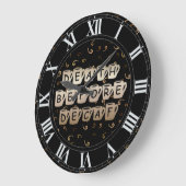 Tod vor Decaf Kaffee Spaß Wall Uhr (Winkel)