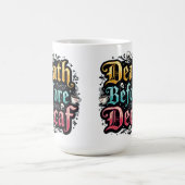 Tod vor Decaf Kaffeetasse (Mittel)