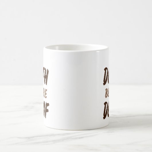 Tod vor Decaf. Kaffeetasse (Mittel)