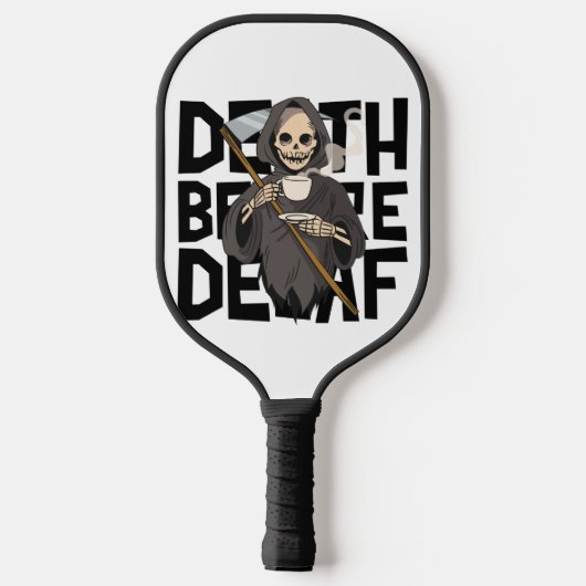 Tod vor Decaf Pickleball Schläger (Rückseite)