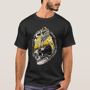 Tod vor Decaf Skeleton Kaffee Cup Schädel Kaffee T-Shirt