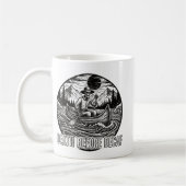 Tod vor Decaf Skeleton Kanu-Design Kaffeetasse (Links)