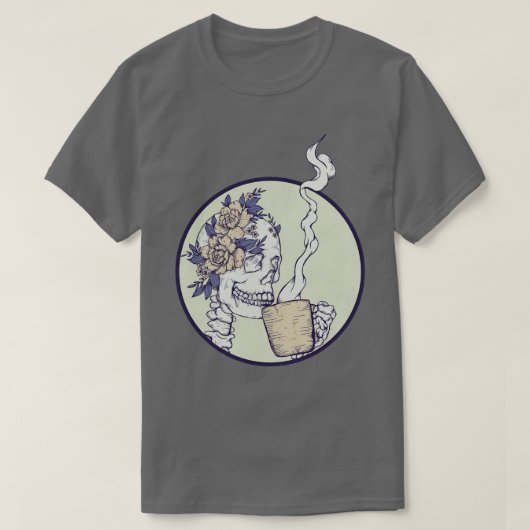 Tod vor Decaf Skeleton T-Shirt (Design vorne)