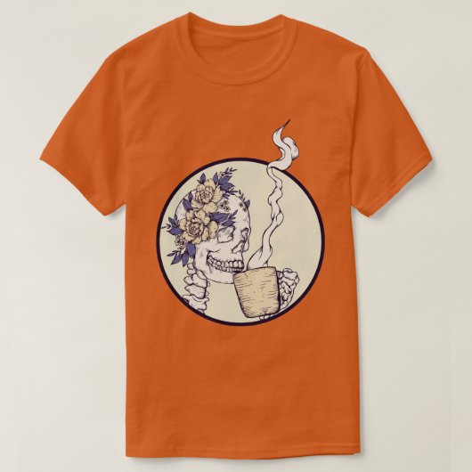 Tod vor Decaf Skelett T-Shirt (Design vorne)