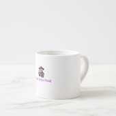 Tod vor Decaf - Skelettkaffee Espressotasse (Vorderseite Rechts)